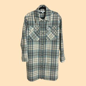 Large C by One plaid flannel shirt
